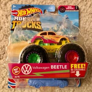Hot Wheels Monster Trucks Volkswagen Beetle Neon Shockers